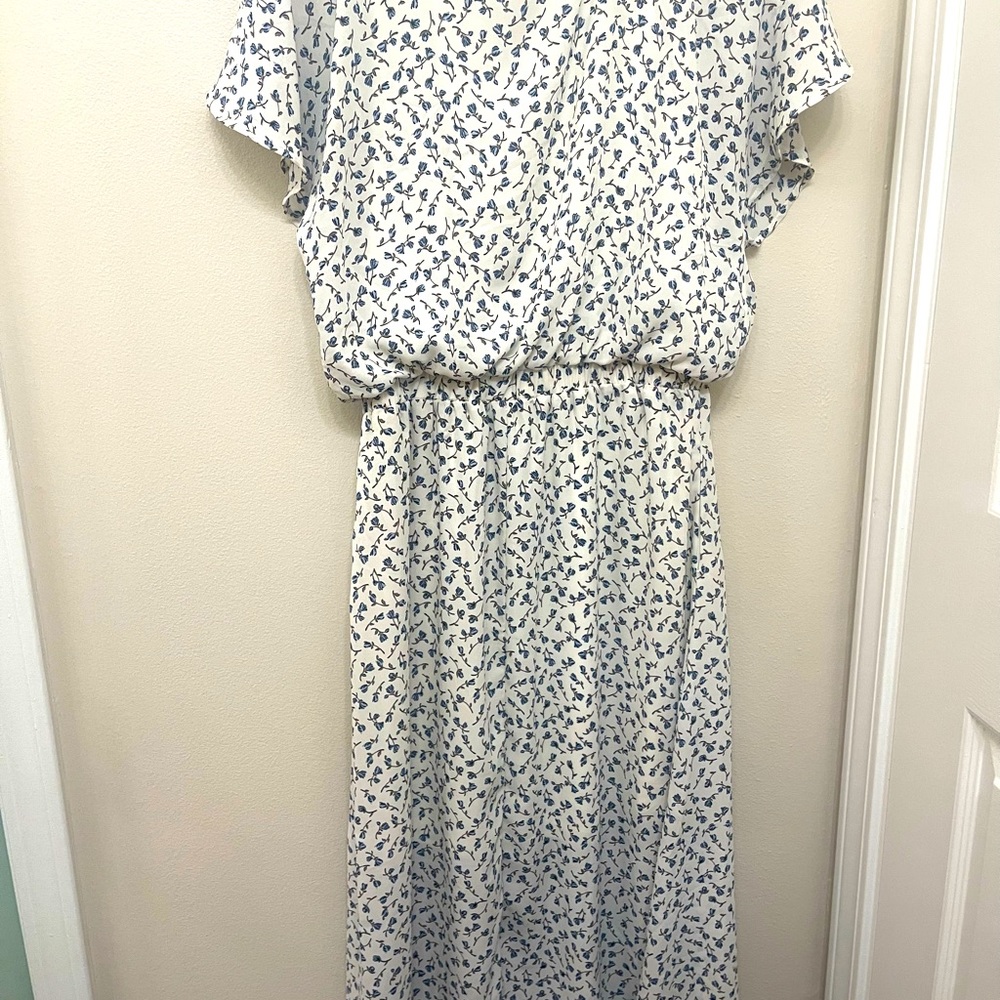Long dress with florals